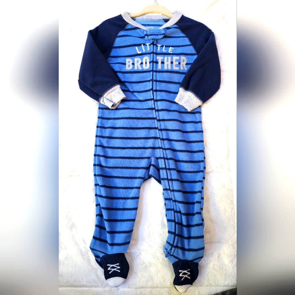 Carter's 9M Little Brother Footie PJs